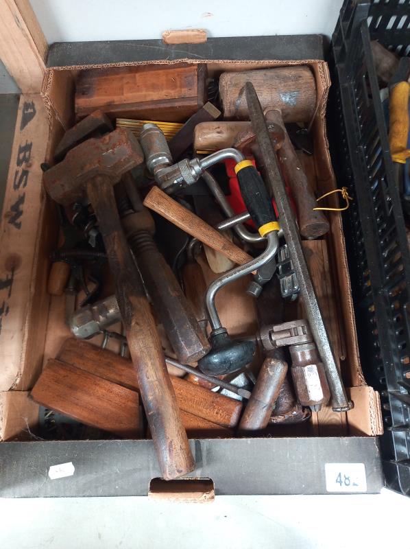 2 large boxes of general old tools. Collect Only. - Image 2 of 3