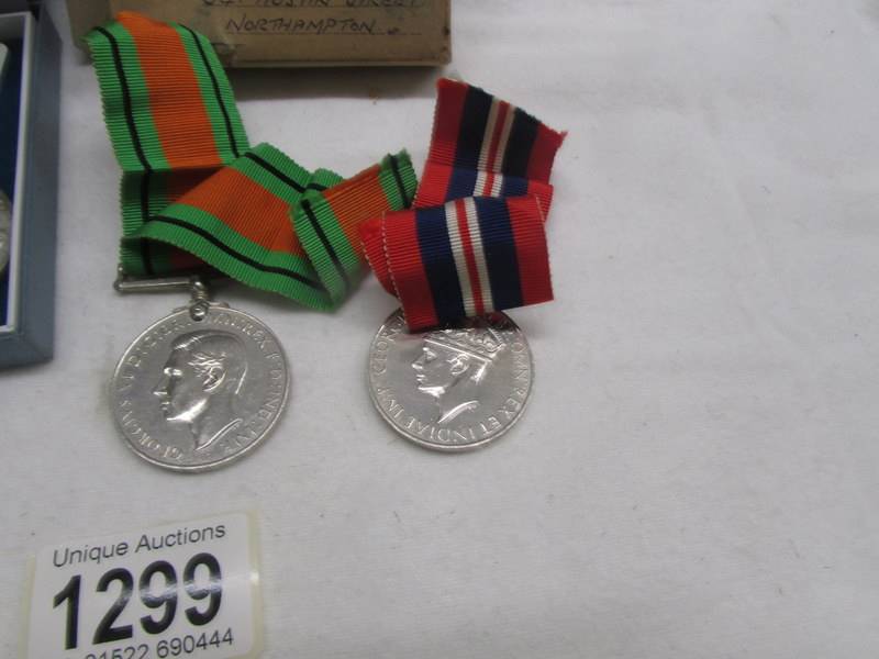 Three WW2 medals and two other medals. - Image 3 of 3