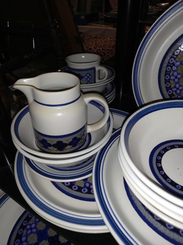 Approximately 36 pieces of Royal Doulton tangier dinner and tea ware. - Image 2 of 5