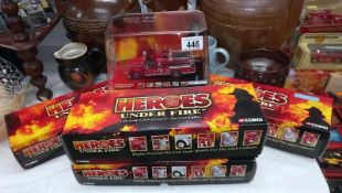 5 Corgi Heroes under fire engines no: US50504,US50808, US 53504, US 53507, US50511.