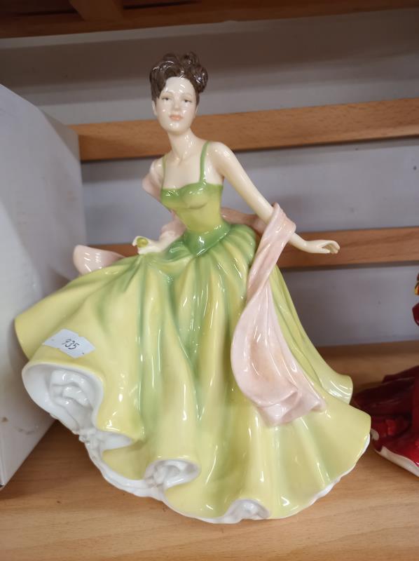 A Royal Doulton, spring ball HN 5467 and mistletoe and wine HN 5399. Collect Only. - Image 2 of 5