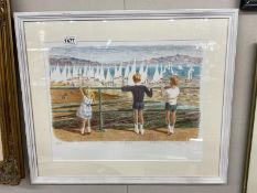 Mary Beresford Williams (b.1931) Limited edition print 47/55 entitled 'Launching the boats', signed,