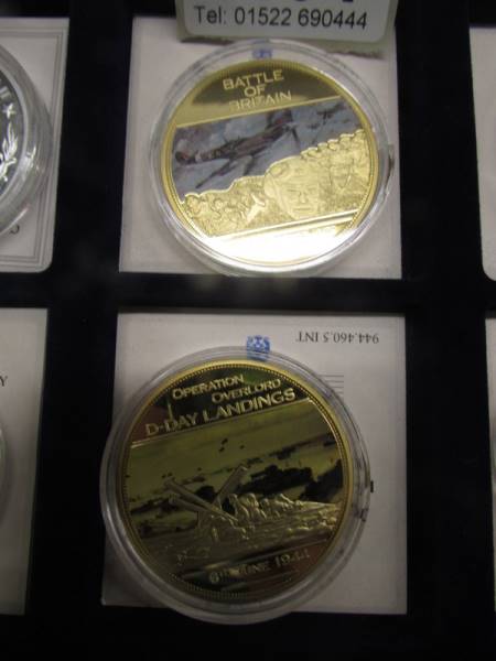 A set of six WW2 commemorative coins. - Image 3 of 4