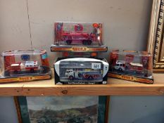 3 limited edition code 3 fire engines and 1 other.