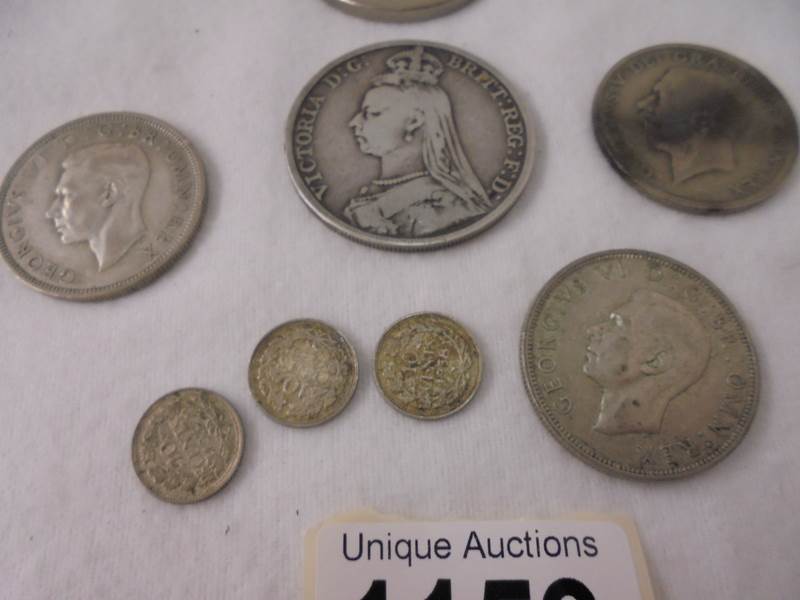 73 grams of silver coins and a Queen Mother £5 coin. - Image 2 of 5