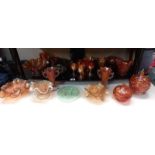 A good selection of glassware including Murano COLLECT ONLY