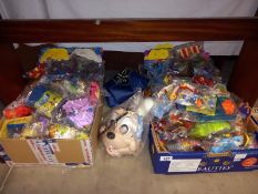 A mixed lot of McDonalds toys including Tweenies, Action Man & Bill & Ben plus happy meal boxes