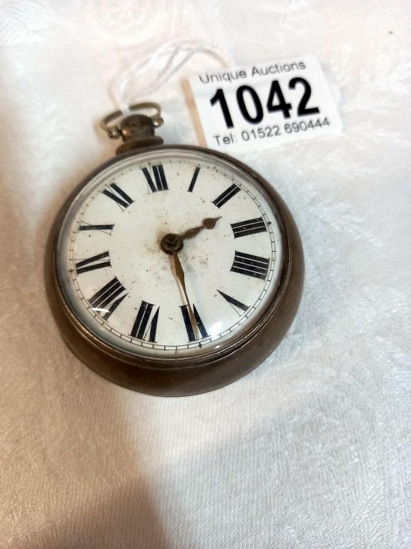 A silver cased pocket watch, James Bartle, Caistor, No.56532.