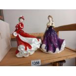 A Royal Doulton figure Christmas day 2003 HN4552 and Pretty Ladies HN 4744. Collect Only.