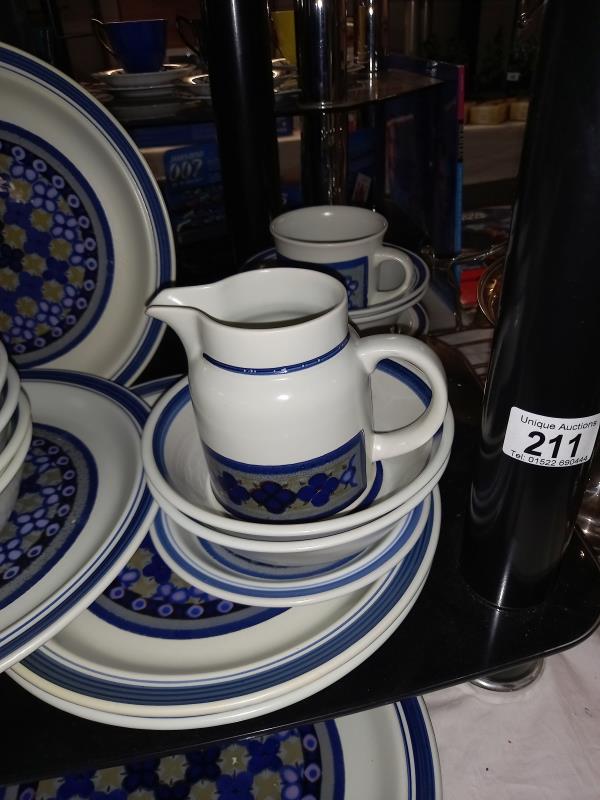 Approximately 36 pieces of Royal Doulton tangier dinner and tea ware. - Image 4 of 5