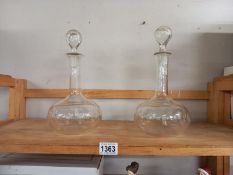 Two decanters. Collect Only.