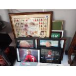 A quantity of Manchester united related prints & others etc.