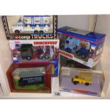 7 boxed Die cast models including Corgi, E.F.E & dinky