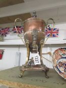 A nice small Victorian copper samovar.