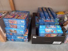 Approximately 14 Gibson's jigsaws. Completeness unknown.