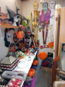 A large quantity of Halloween merchandise. Collect Only.