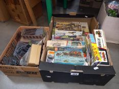 A quantity of plastic models kits including Airfix. In used condition, completeness unknown. Collect