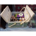 A Kirsty Allsop sewing basket & contents