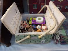 A Kirsty Allsop sewing basket & contents