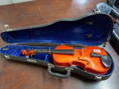 A Skylark violin in hard case. length 31cm.