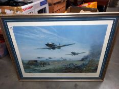A large framed signed print, 40th Anniversary of Battle of Britain. Adlertag 15 August 1940.