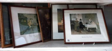 A quantity of framed & glazed pictures & prints