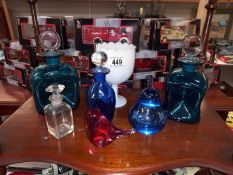 A small lot of glassware items including paperweights etc. Collect Only.