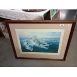 A signed print South Atlantic task force by Robert Taylor (76cm x 59cm) COLLECT ONLY