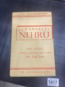 A signed autobiography of Jawaharlal Nehm. Dated 24/6/1957.