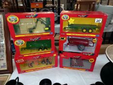 6 boxed Britains farm machinery including: 00048, 40996, 42015, 42016, 42892 & 40922. etc.