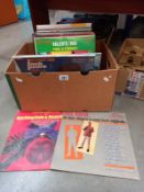 A quantity of LP vinyl records including Johnny Mathis Nat King Cole etc.