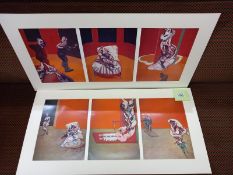 Francis Bacon (1909-1992) 2 x large triptych prints, triple gatefolds, published in 1976. Both