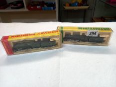 2 Hornby Minitrix N gauge 211 Mallard and 12949 Flying Scotsman locomotives.