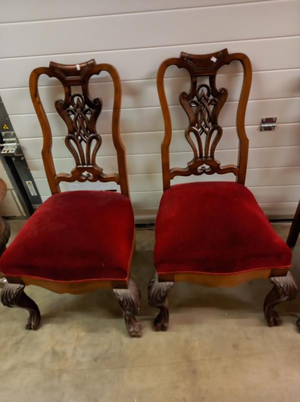 A good set of mahogany dining chairs. COLLECT ONLY. - Bild 2 aus 5