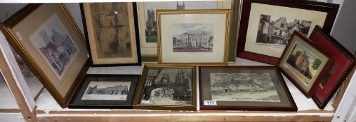 A quantity of framed & glazed pictures including pencil drawings etc.