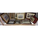 A quantity of framed & glazed pictures including pencil drawings etc.