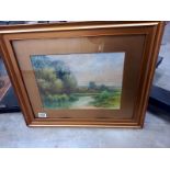 An early 20th century rural watercolour dated 1913 by J B Jowett, in good condition.