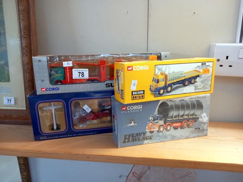 4 Corgi Classics lorries