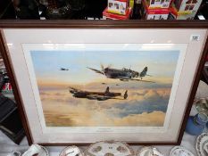 A large signed print escort for the Straggler by Robert Taylor 213/250.
