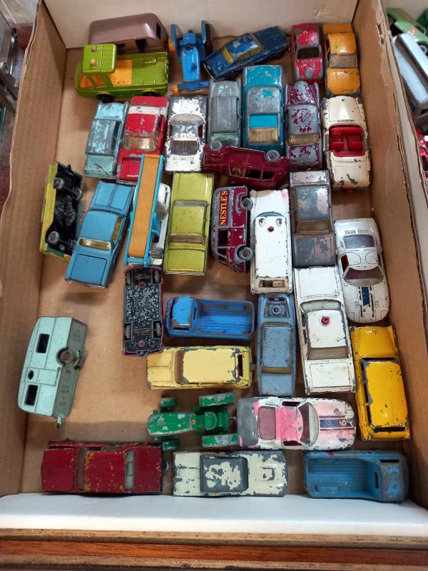 3 Trays of early play worn Lesney matchbox models. - Image 2 of 4
