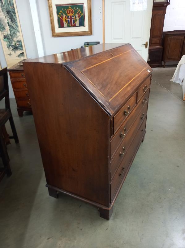 A large Victorian mahogany Bureau. - Bild 11 aus 11