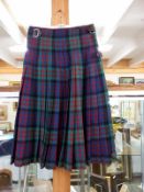 A McIntosh tartan kilt used by a member of the Hong Kong pipe band.