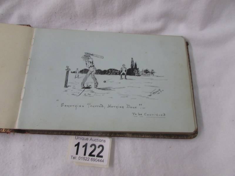 A circa 1901/10 autograph book with many sketches and paintings.