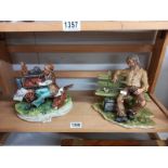 2 Capodimonte tramp figures. Collect Only.