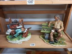 2 Capodimonte tramp figures. Collect Only.