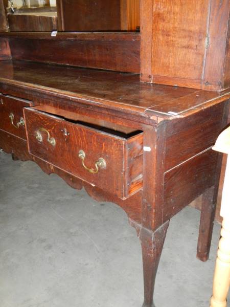 A Georgian open back oak dresser, COLLECT ONLY. - Image 2 of 2