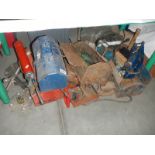 A large quantity of garage tools etc.,