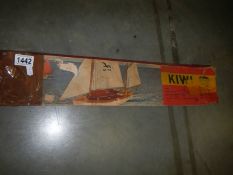 A Kiwi model boat kit.