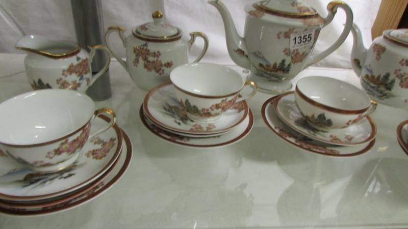 Twenty pieces of Japanese fine porcelain hand painted tea ware. - Image 3 of 3