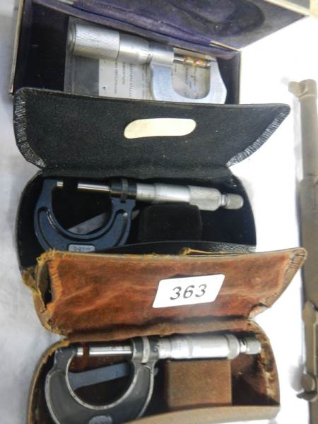 3 cased micrometers. - Image 2 of 2